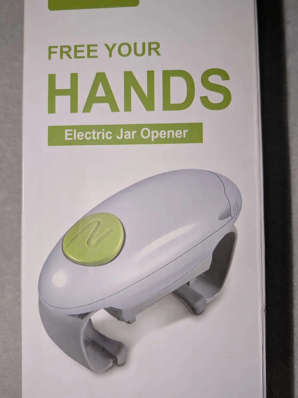 KITCHENMUH Electric Jar Opener Automatic Hands Free One Touch White NEW